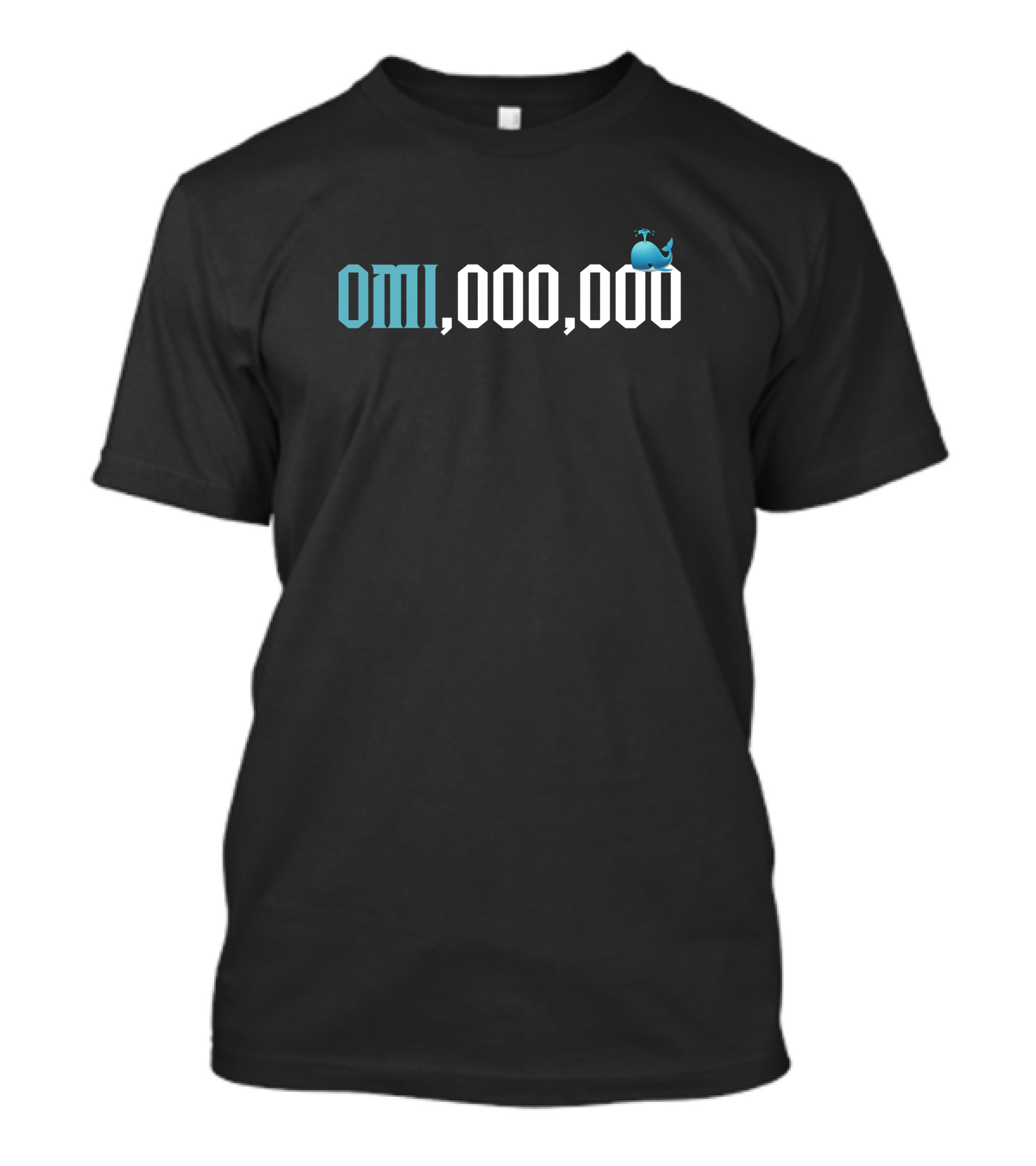 OMI,000,000 Onlyhodl The Omi Llionaire Whale Emoji T-Shirt
