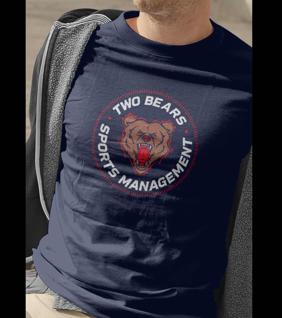 Two Bears Sports Management YMH Merch Fierce Bear Emblem T-Shirt