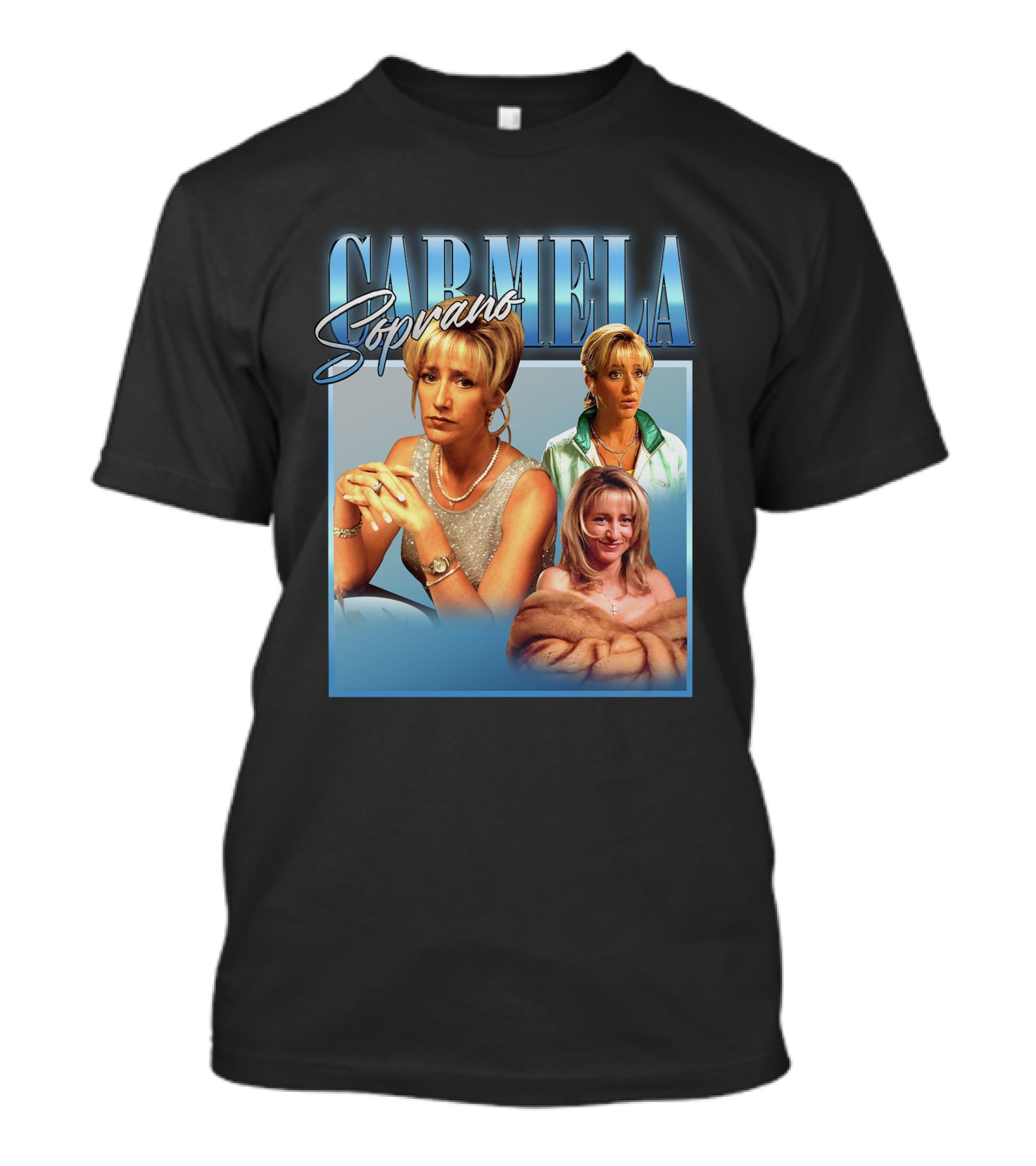 Carmela Soprano Character Portrait Montage T-Shirt