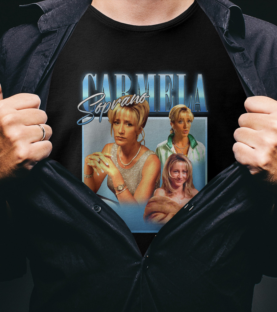 Carmela Soprano Character Portrait Montage T-Shirt