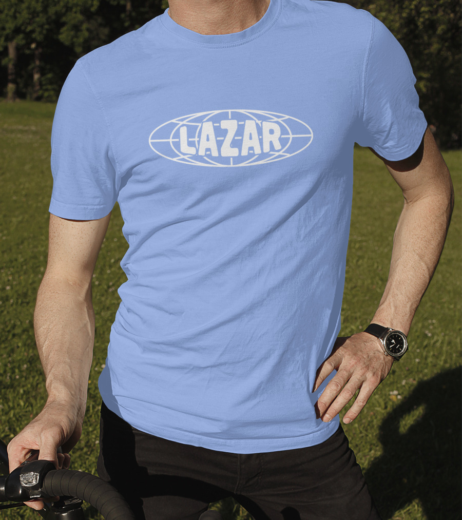 Lazarbeam Merch Globe Lazar Indigo T-Shirt
