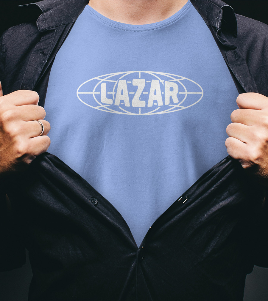 Lazarbeam Merch Globe Lazar Indigo T-Shirt