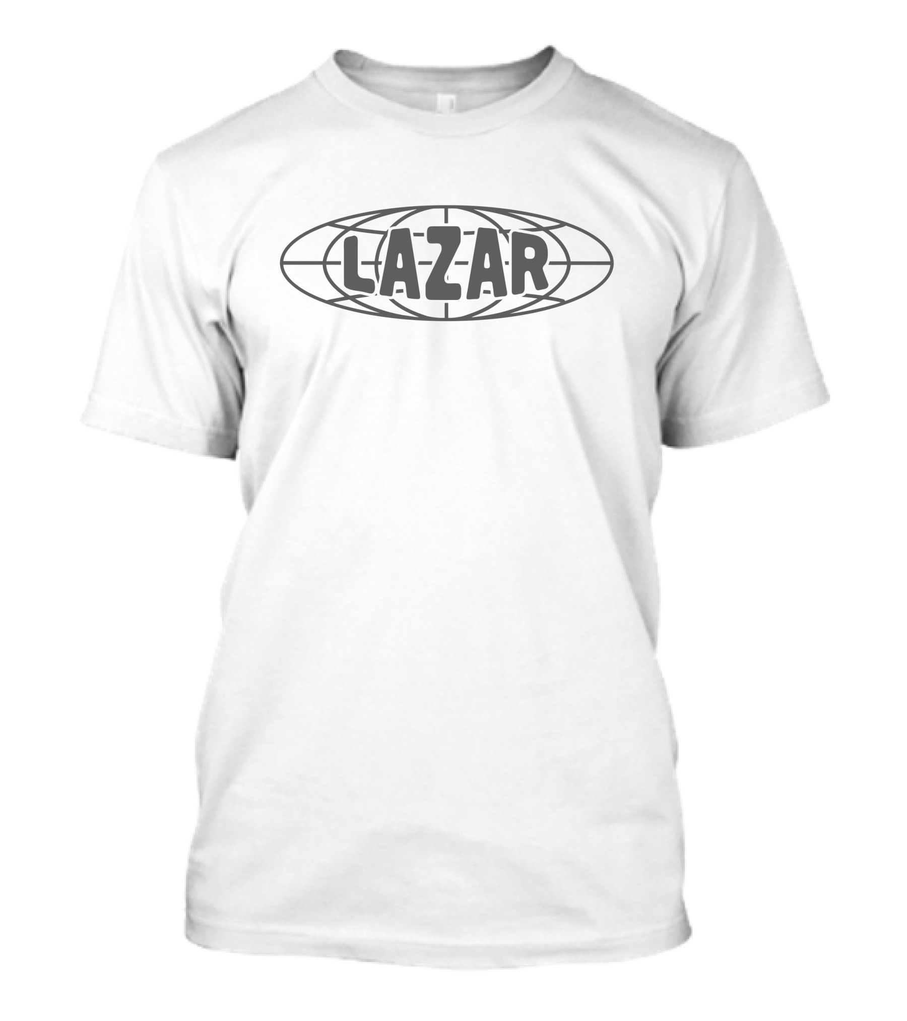 Lazarbeam Merch Globe LAZAR Oval Emblem T-Shirt