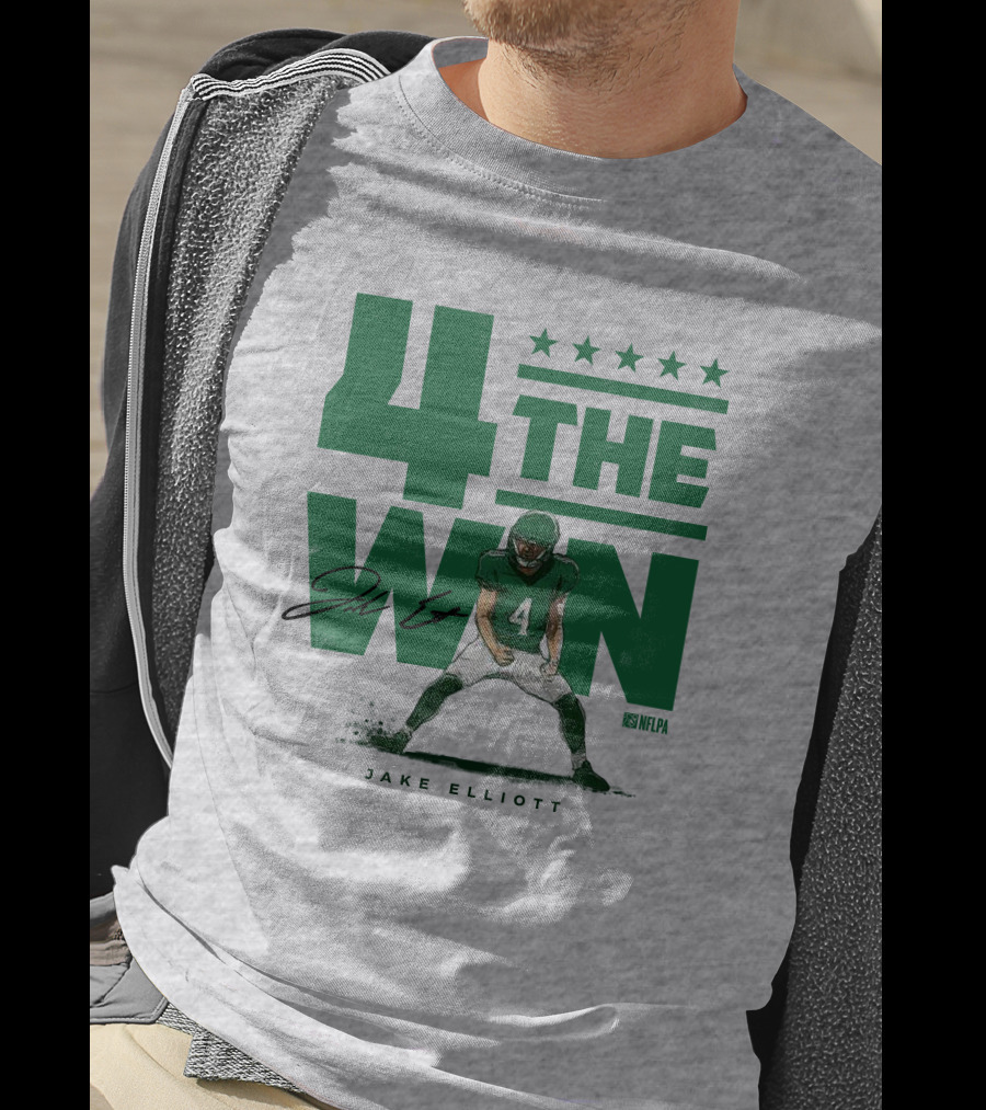 Jake Elliott 4 The Win NFLPA Football Player Nick Sirianni T-Shirt