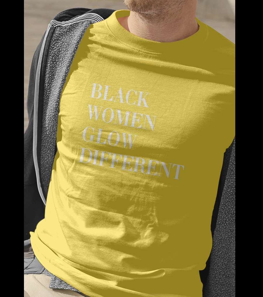Black Women Glow Different Angela Bassett T-Shirt