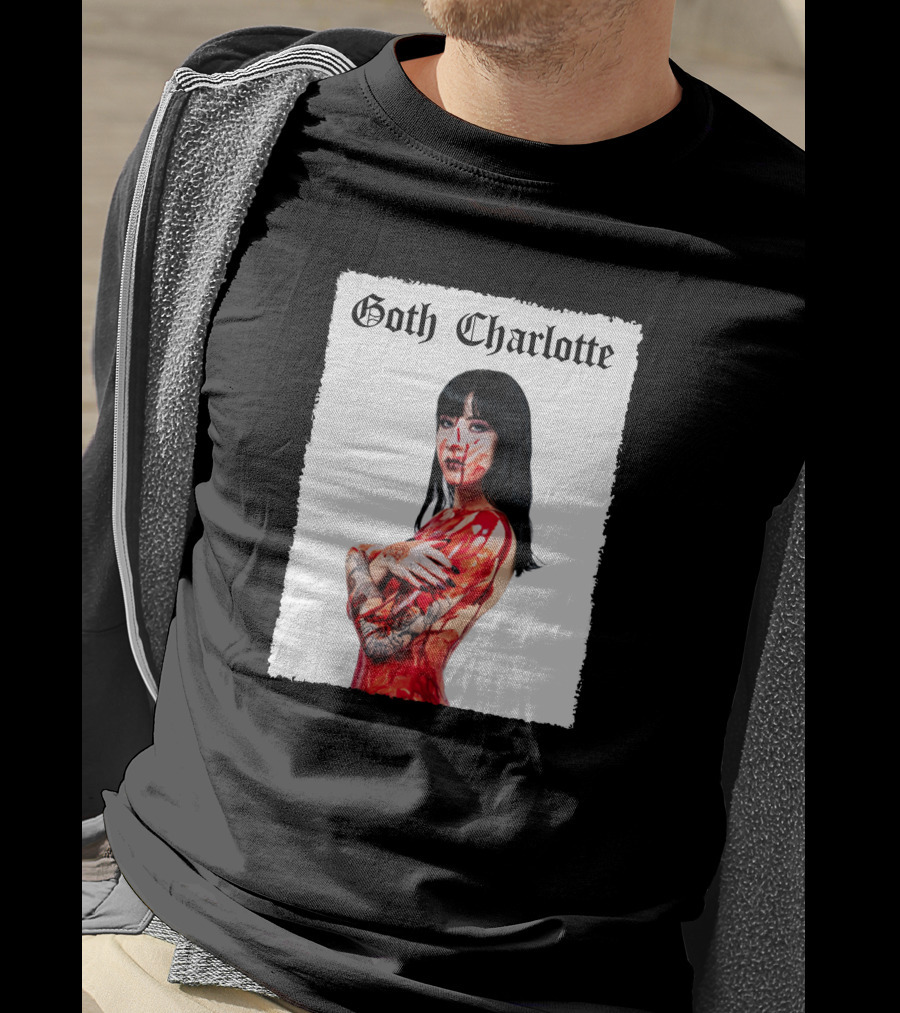 Goth Charlotte Blood Tattoo Art Dark T-Shirt