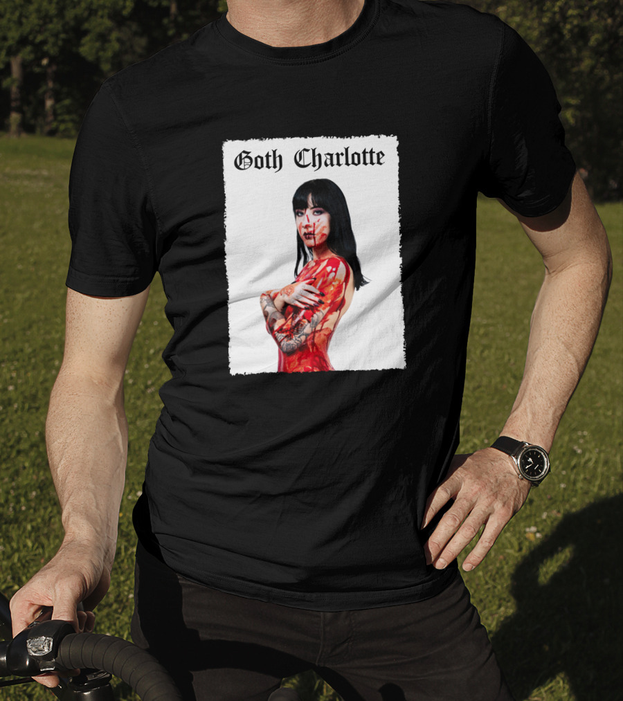Goth Charlotte Blood Tattoo Art Dark T-Shirt