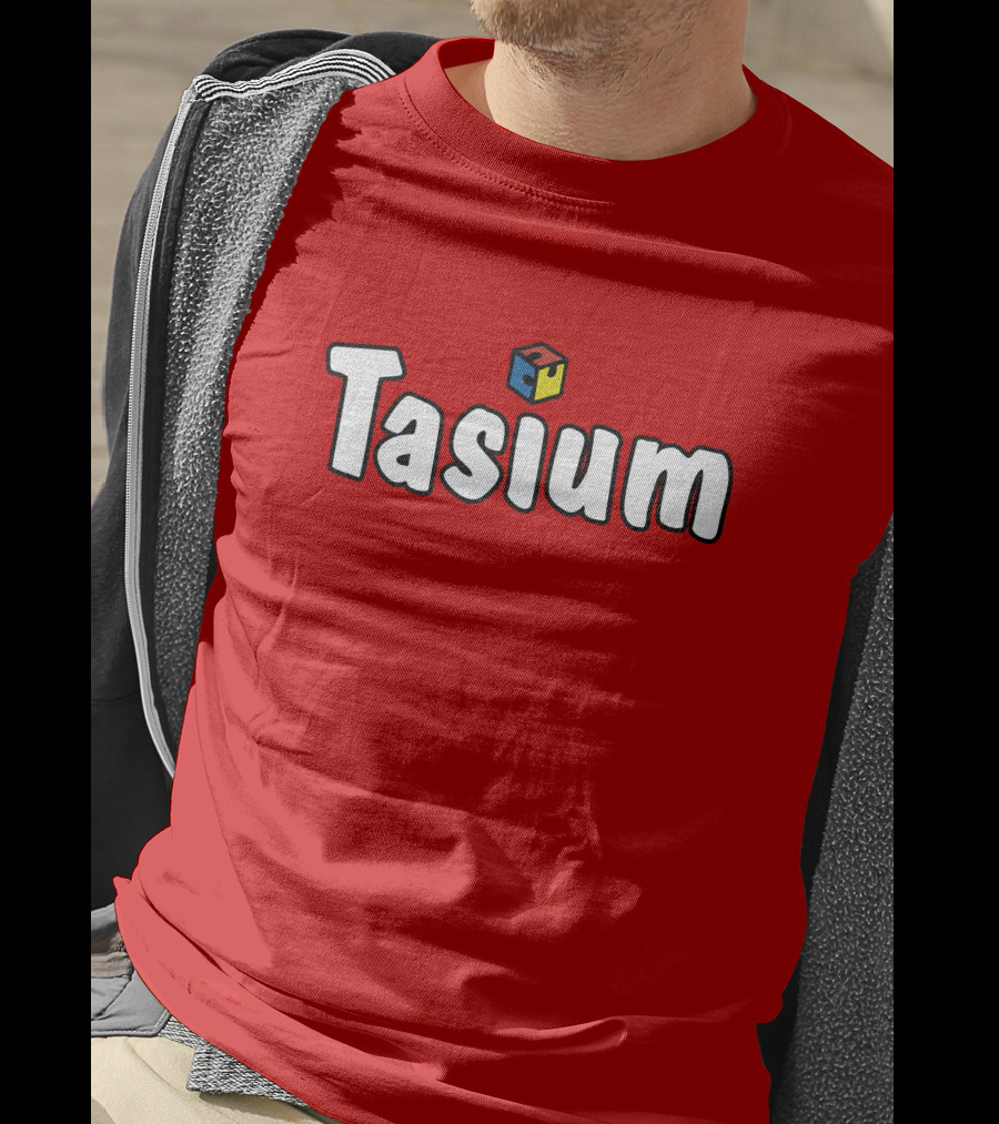 Tasium Merch Iconic Cube Style Fidget Infused T-Shirt