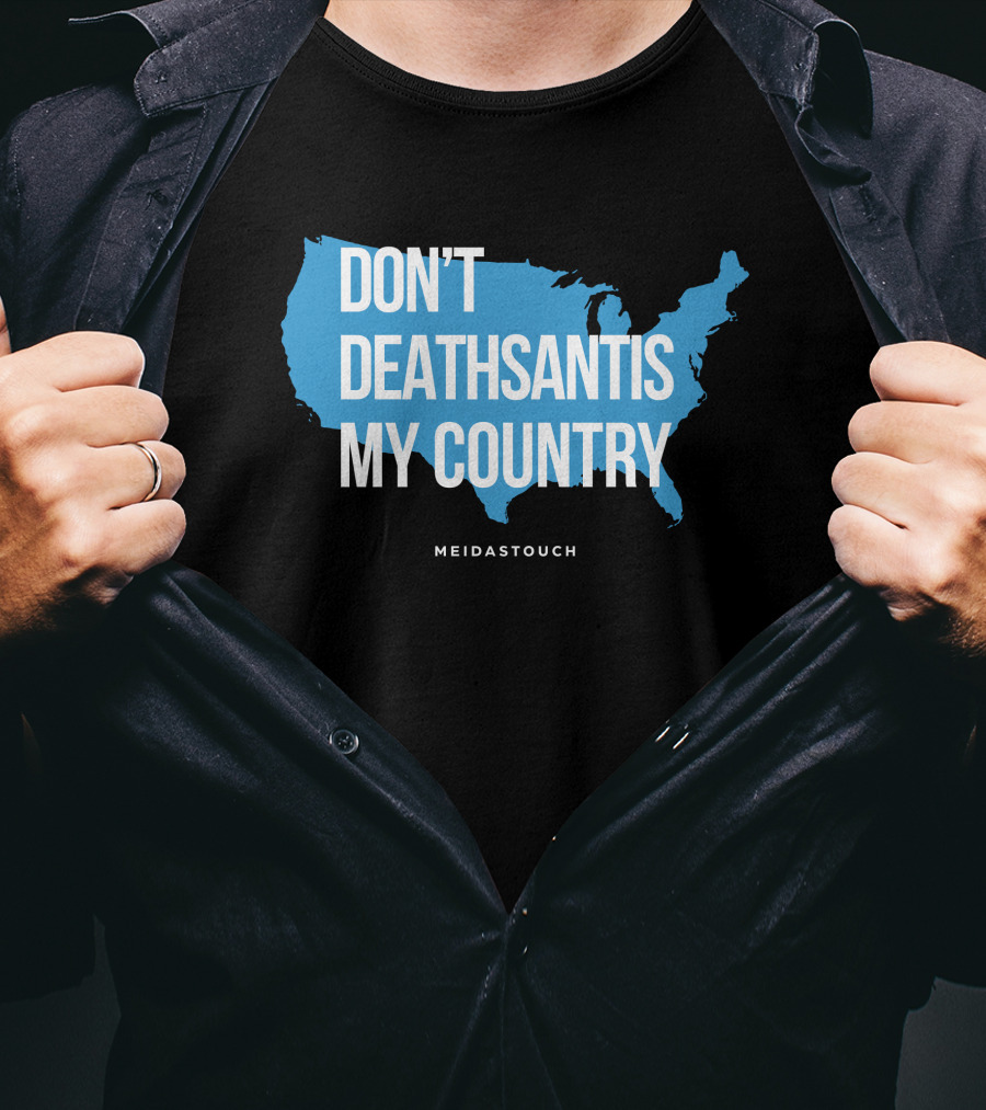 Meidastouch Don't Deathsantis My Country Shirt United States Map T-Shirt