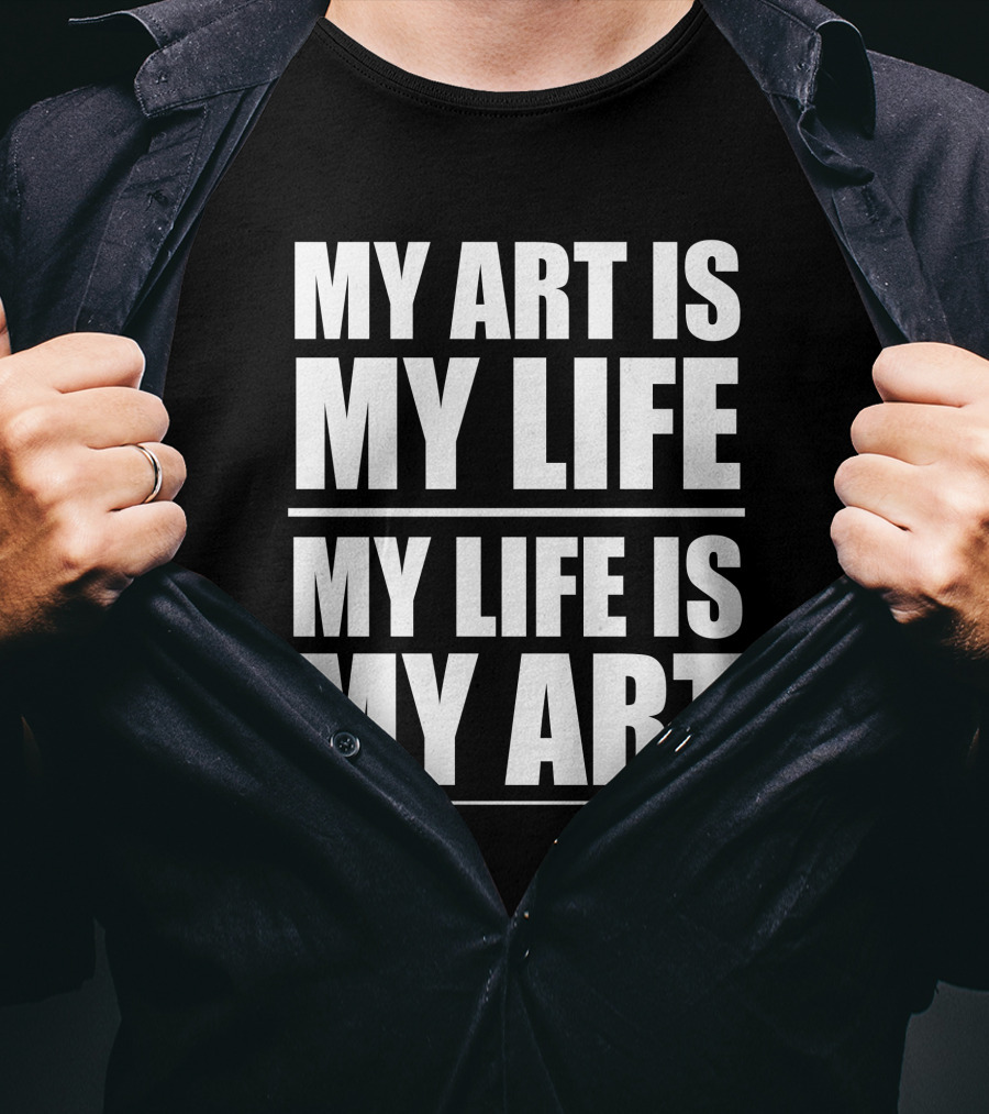 Carini Arts My Art Is My Life My Life Is My T-Shirt