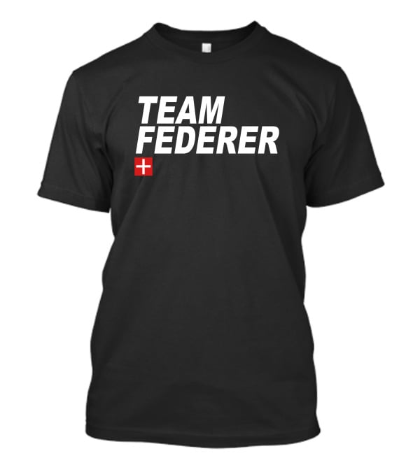 TEAM FEDERER Switzerland Tennis Icon Fan Support T-Shirt