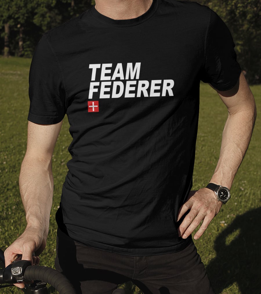 TEAM FEDERER Switzerland Tennis Icon Fan Support T-Shirt