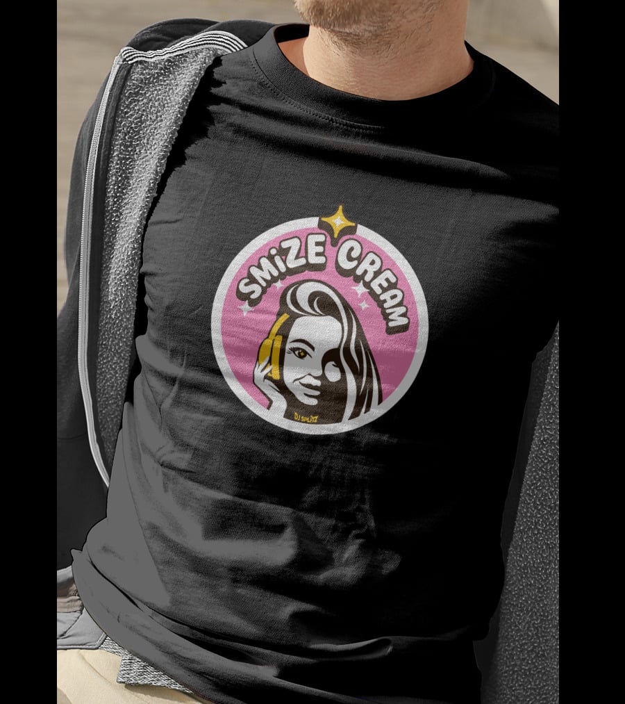 Smize Cream DJ Smize Pink Star T-Shirt