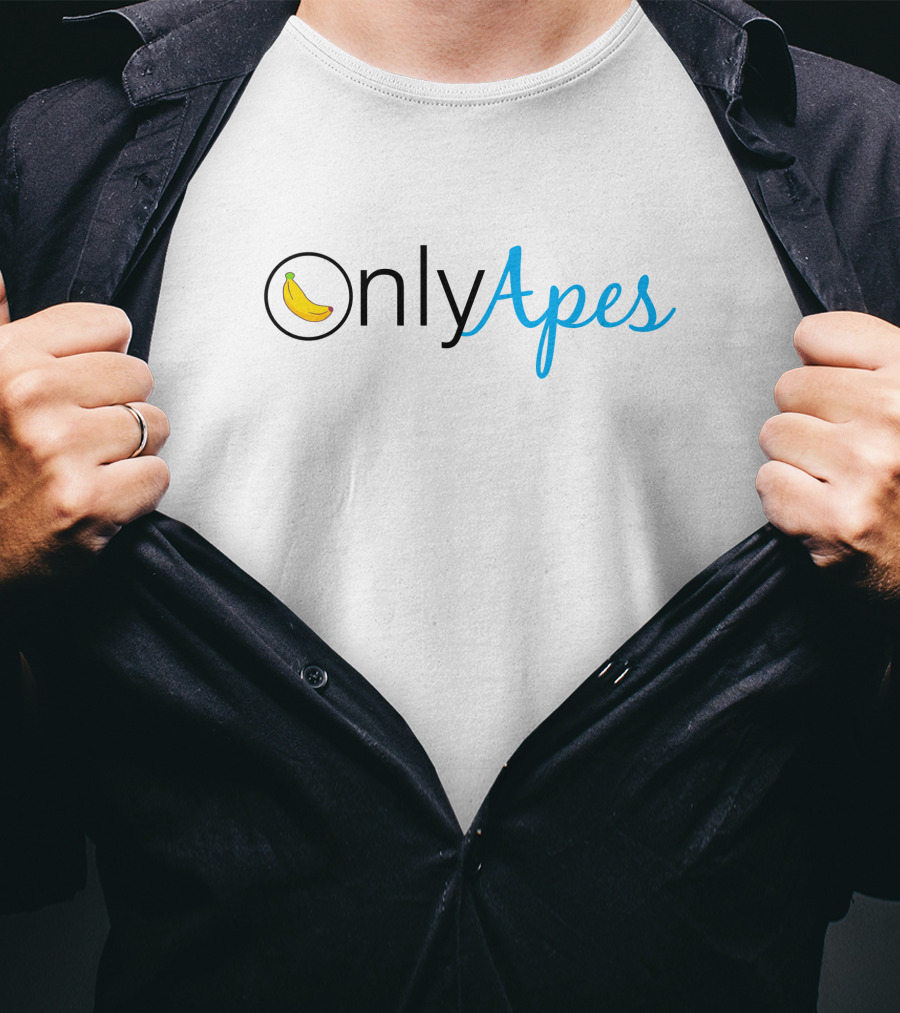 Primatesdaily Onlyapes Banana Logo Merch T-Shirt