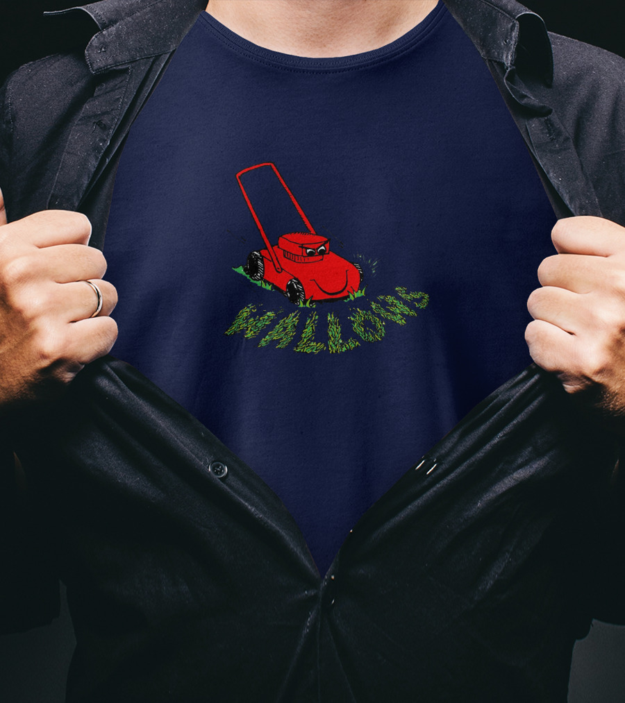 Wallows Lawnmower Grass Cut Red Machine Graphic Merchandise T-Shirt