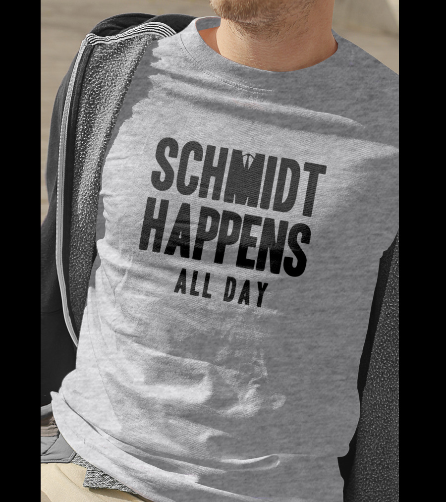 Schmidt Happens All Day Suit Tie T-Shirt