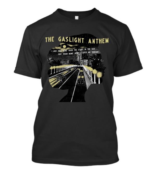 The Gaslight Anthem 1930 Stars In The Sky Bridge Skyline T-Shirt