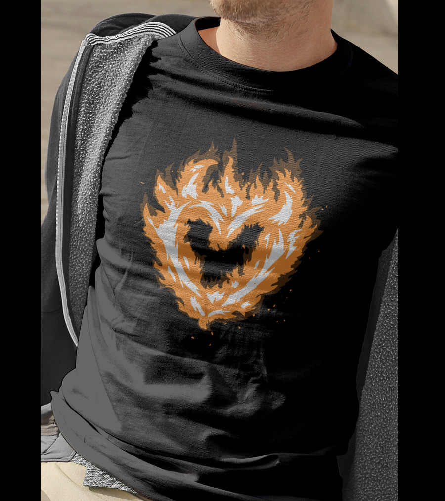 Sapnap 4 Million Flame Heart Fiery T-Shirt
