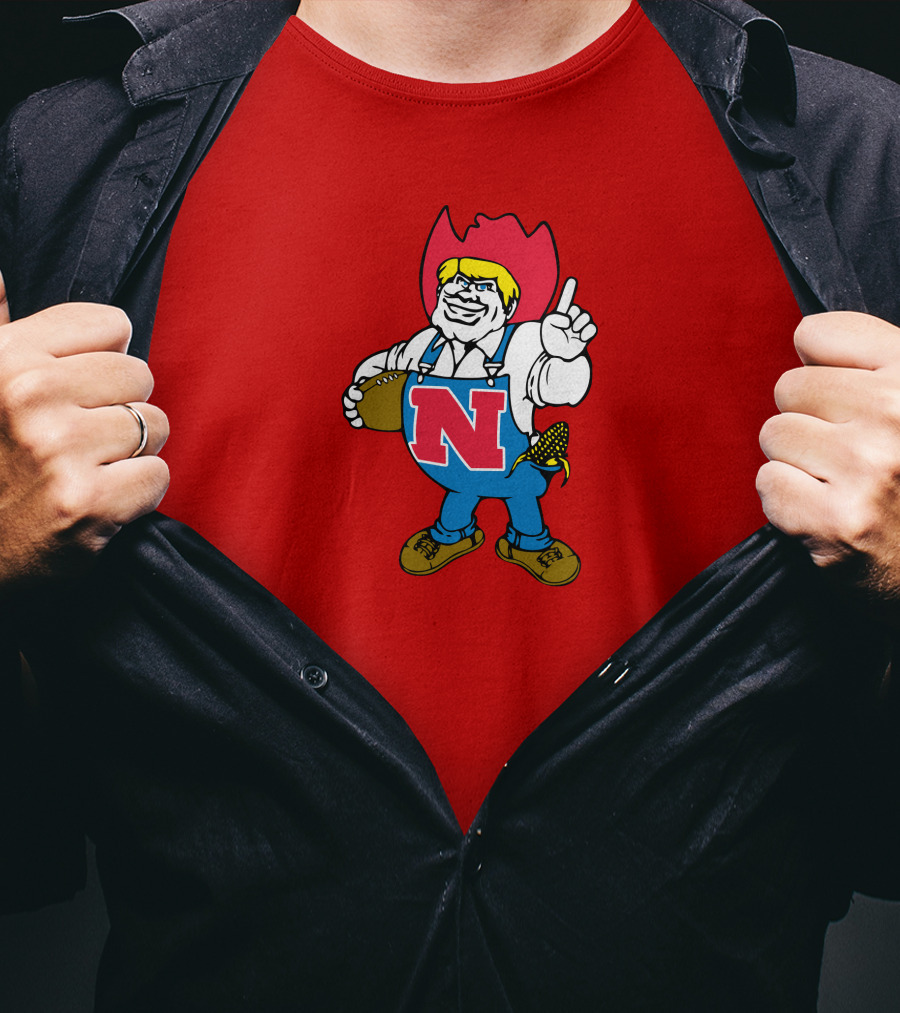 Herbie Husker Nebraska Football Cornhusker Mascot T-Shirt