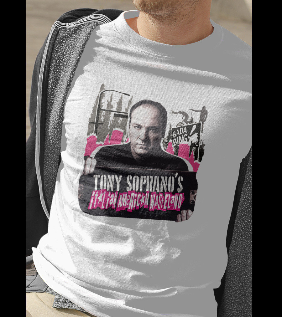 Tony Soprano's Italian American Wasteland Bada Bing Skateboarding Scene T-Shirt