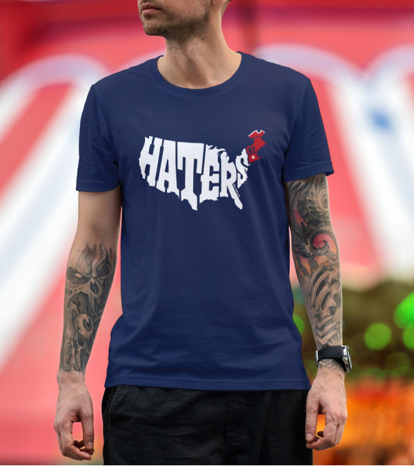 Premium T-Shirt: Haters New England Patriots Map T-Shirt Haters New England Patriots Map T-Shirt