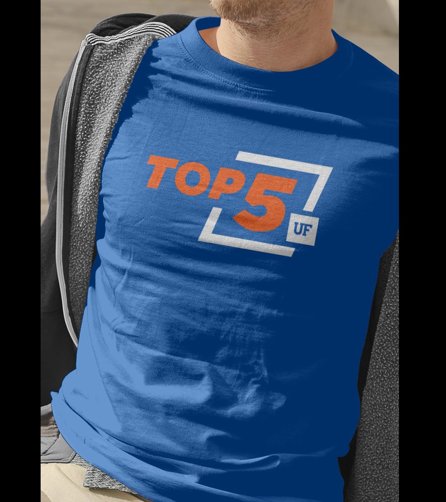 Top 5 UF University Florida Gators Elite Ranking Achievement T-Shirt