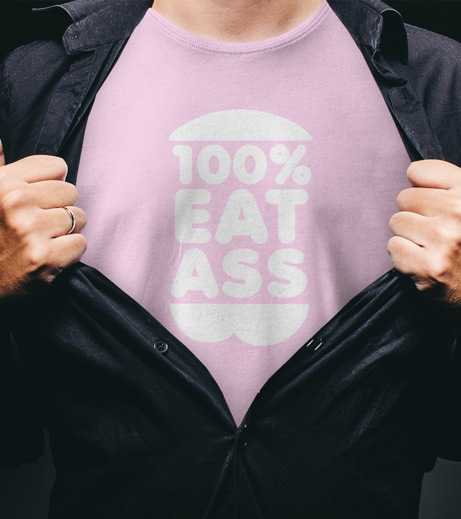 Rooster Teeth Store Face Jam 100% Eat Ass T-Shirt