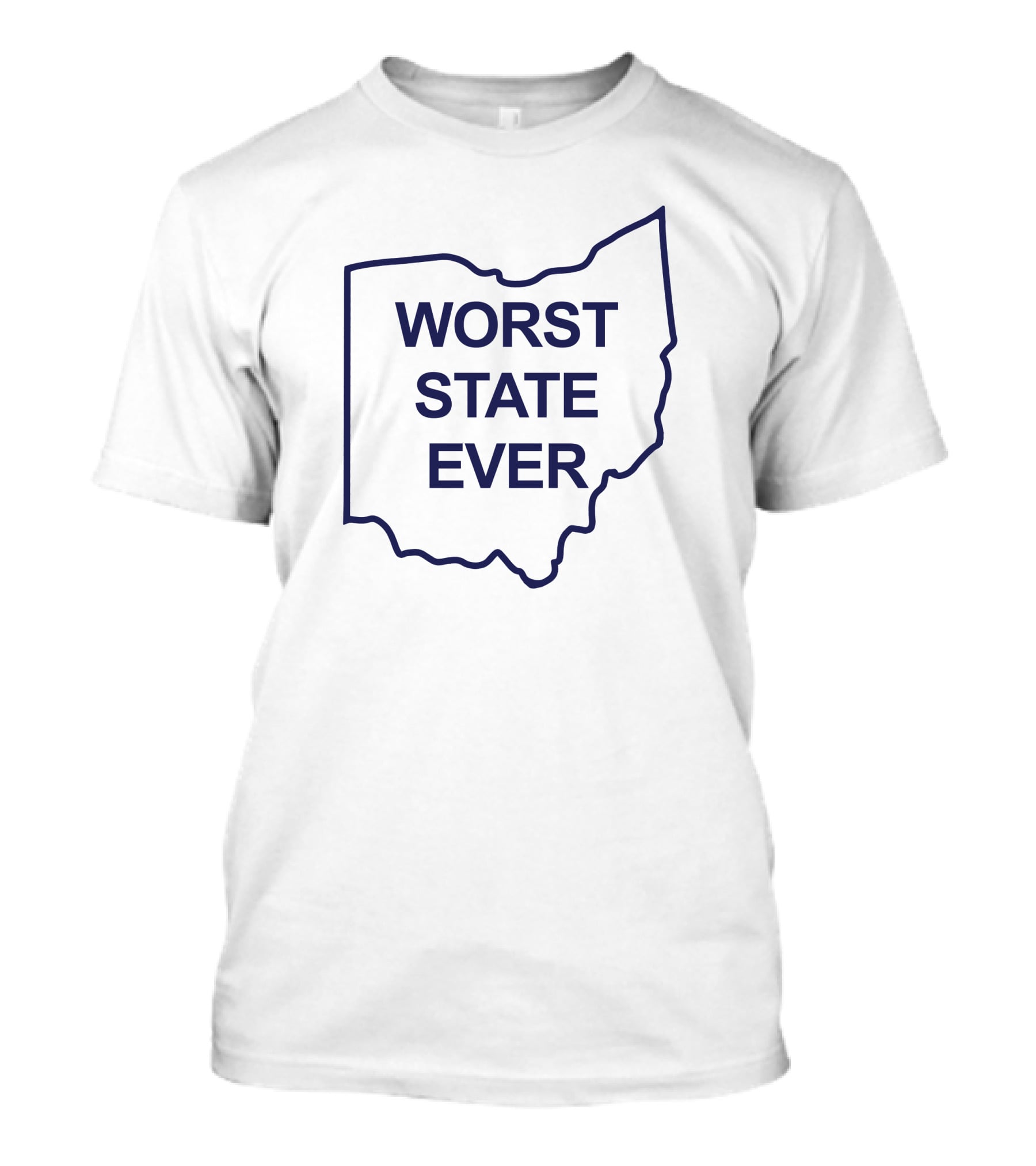 Worst State Ever Ohio Outline T-Shirt