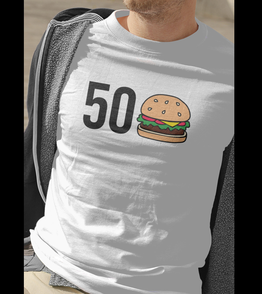 50 Burger Colton Korn 50 Hamburger Cheeseburger T-Shirt