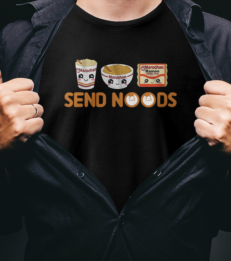 Maruchan Send Noods Cup Bowl Pack Kawaii Ramen T-Shirt