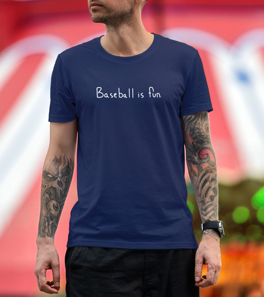 Brett Phillips Baseball Is Fun Full Cut4 T-Shirt