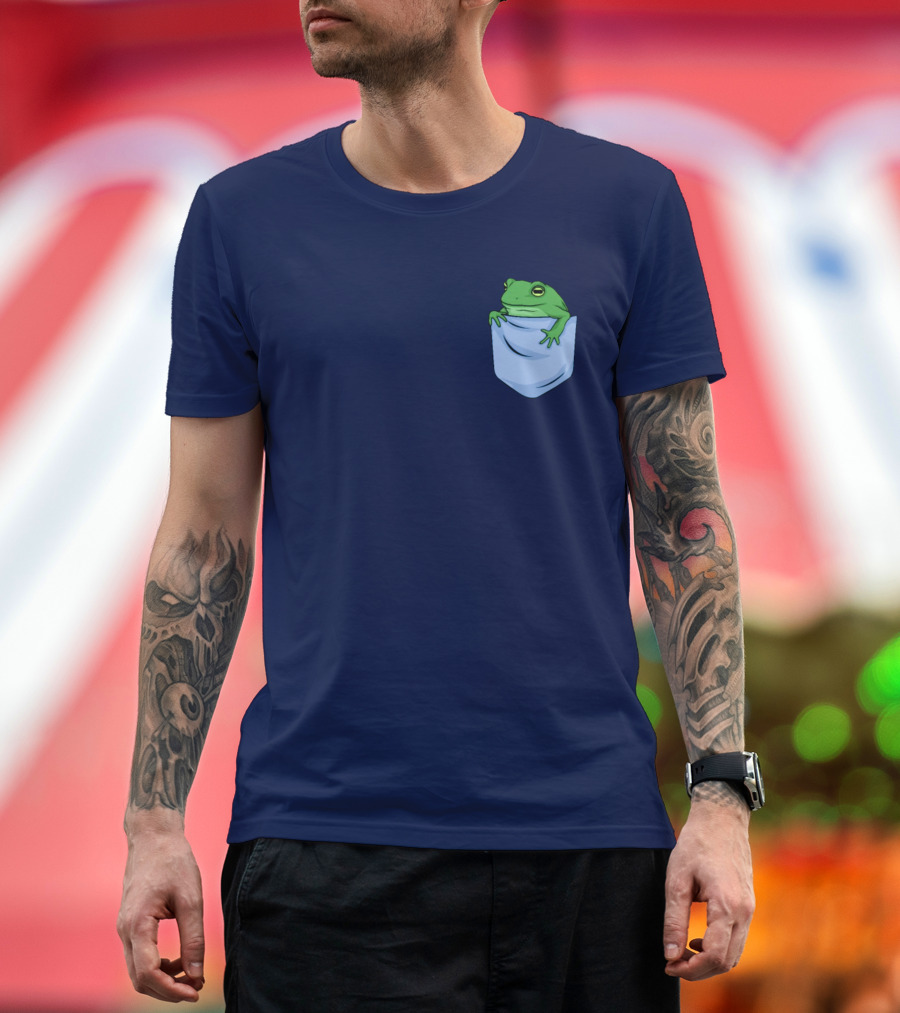 Jenna Lynn Meowri Frog in Pocket T-Shirt