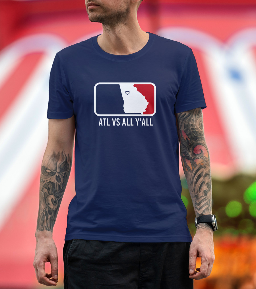 ATL VS ALL Y'ALL Georgia Baseball T-Shirt