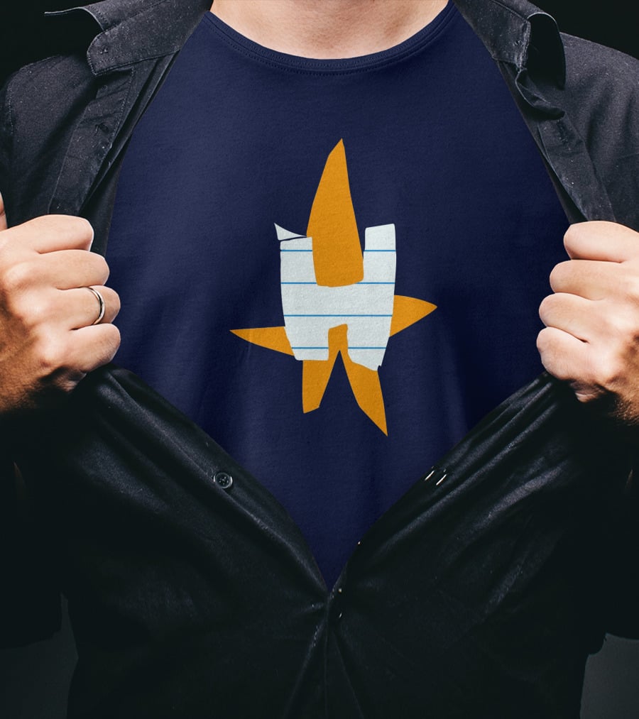 Jared Hollier Good Luck Charm Houston Astros Star T-Shirt