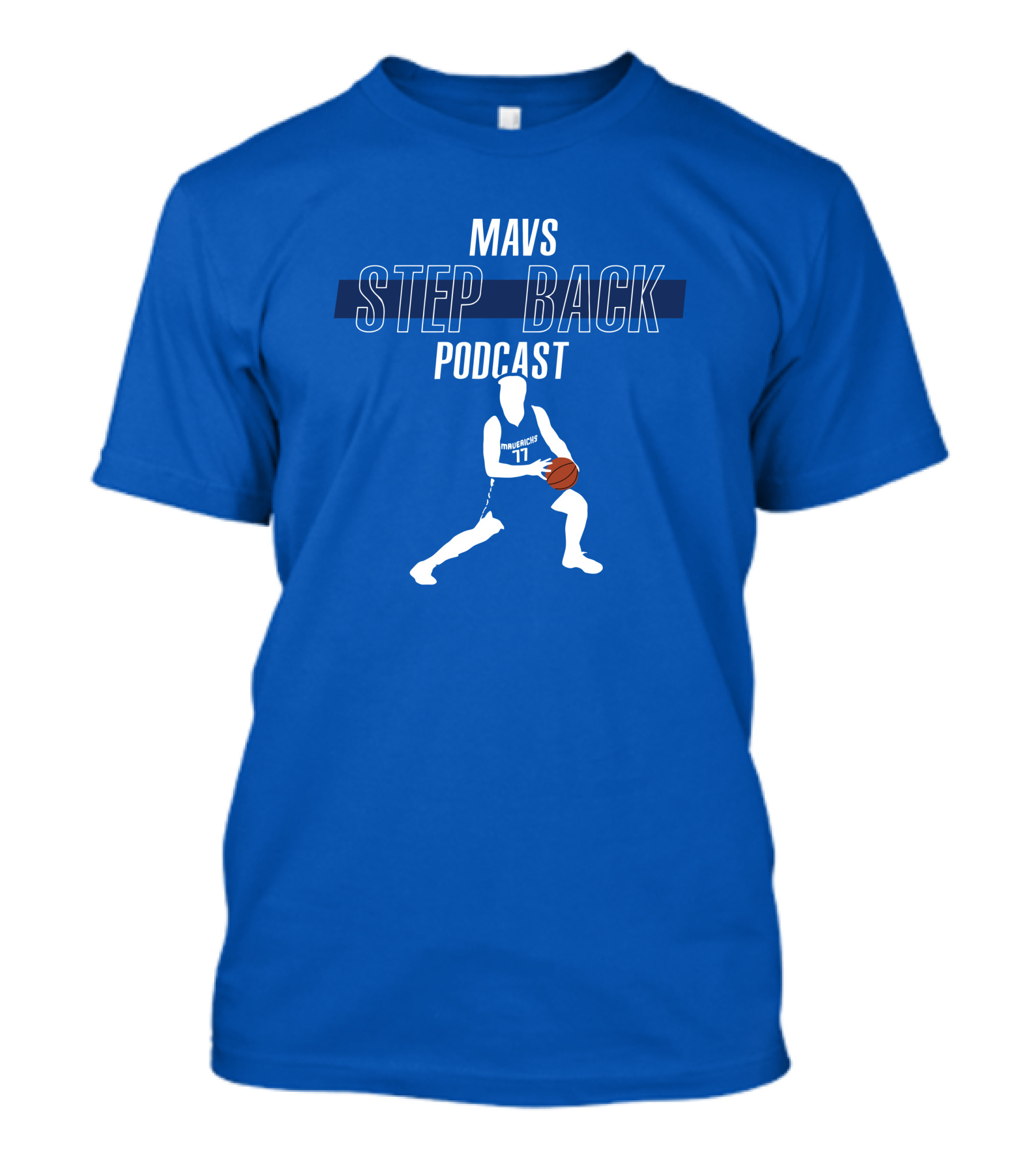 Mavs Step Back Podcast Luka Doncic Basketball T-Shirt