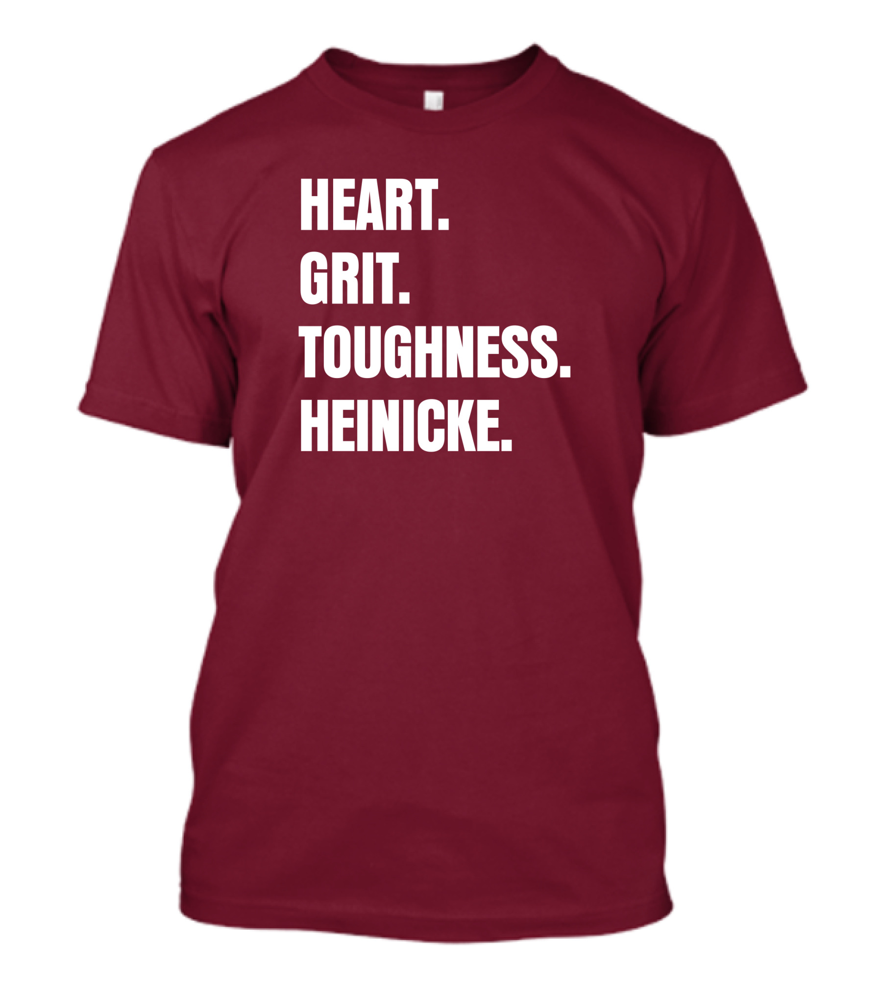 Heart Grit Toughness Heinicke Football Motivation T-Shirt