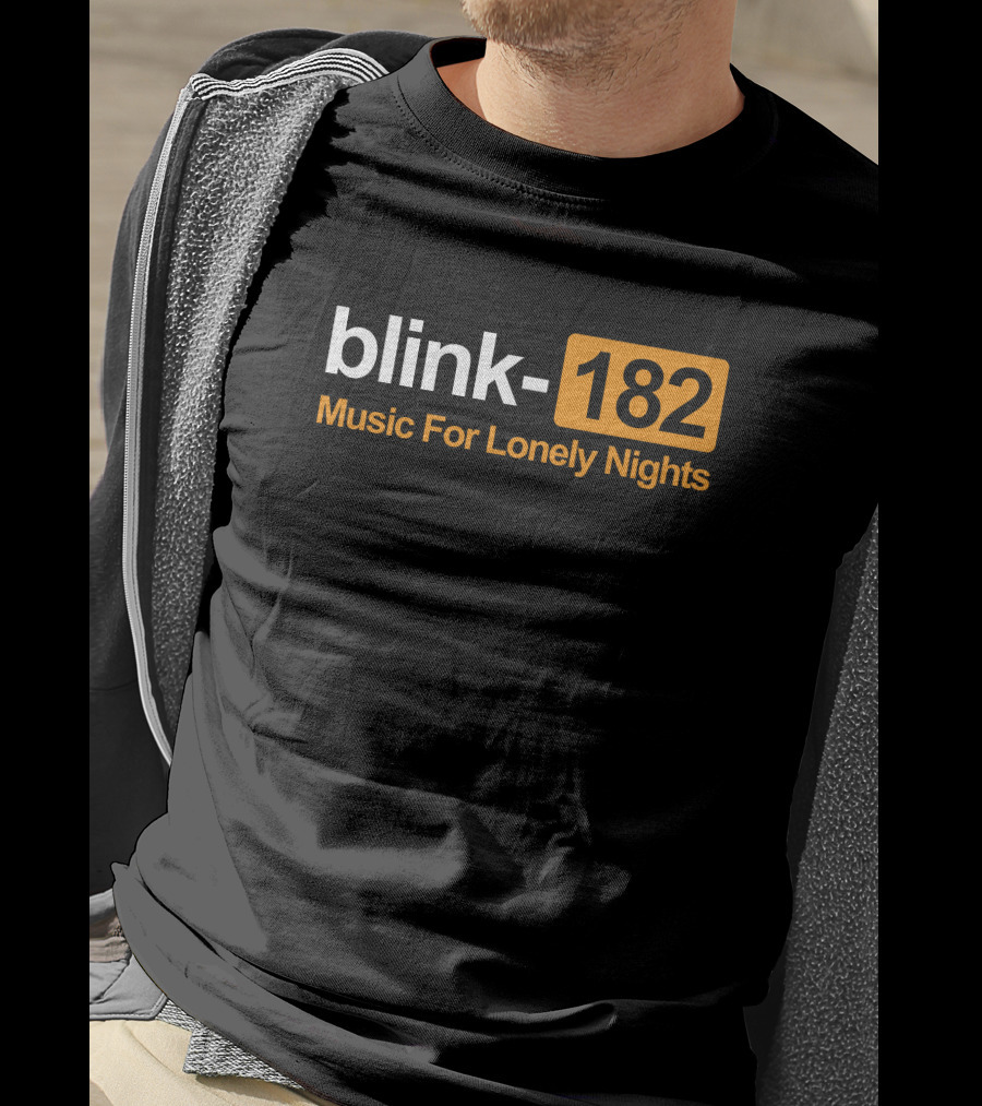Blink-182 Music For Lonely Nights Nostalgic Alternative Rock Vibes T-Shirt