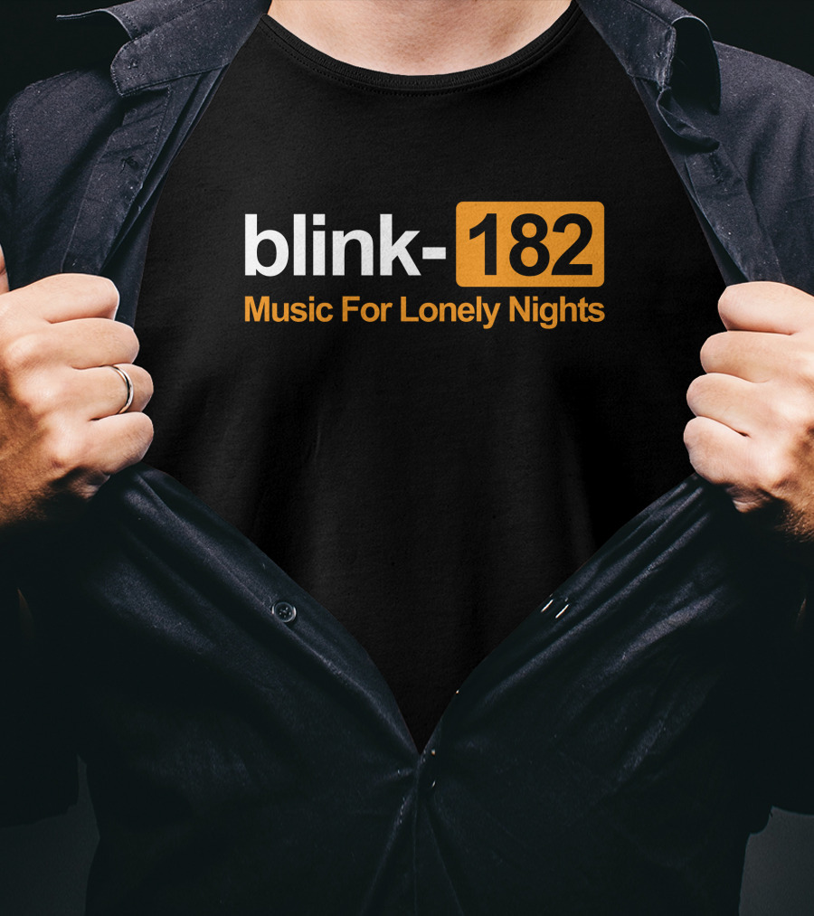 Blink-182 Music For Lonely Nights Nostalgic Alternative Rock Vibes T-Shirt