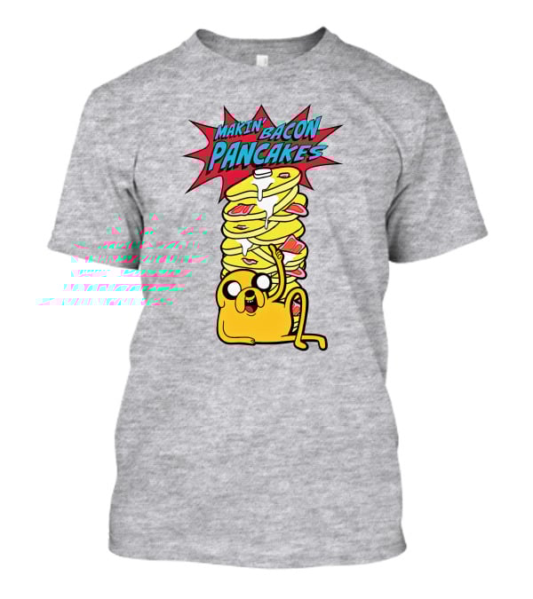 Makin' Bacon Pancakes Stack With Jake The Dog T-Shirt