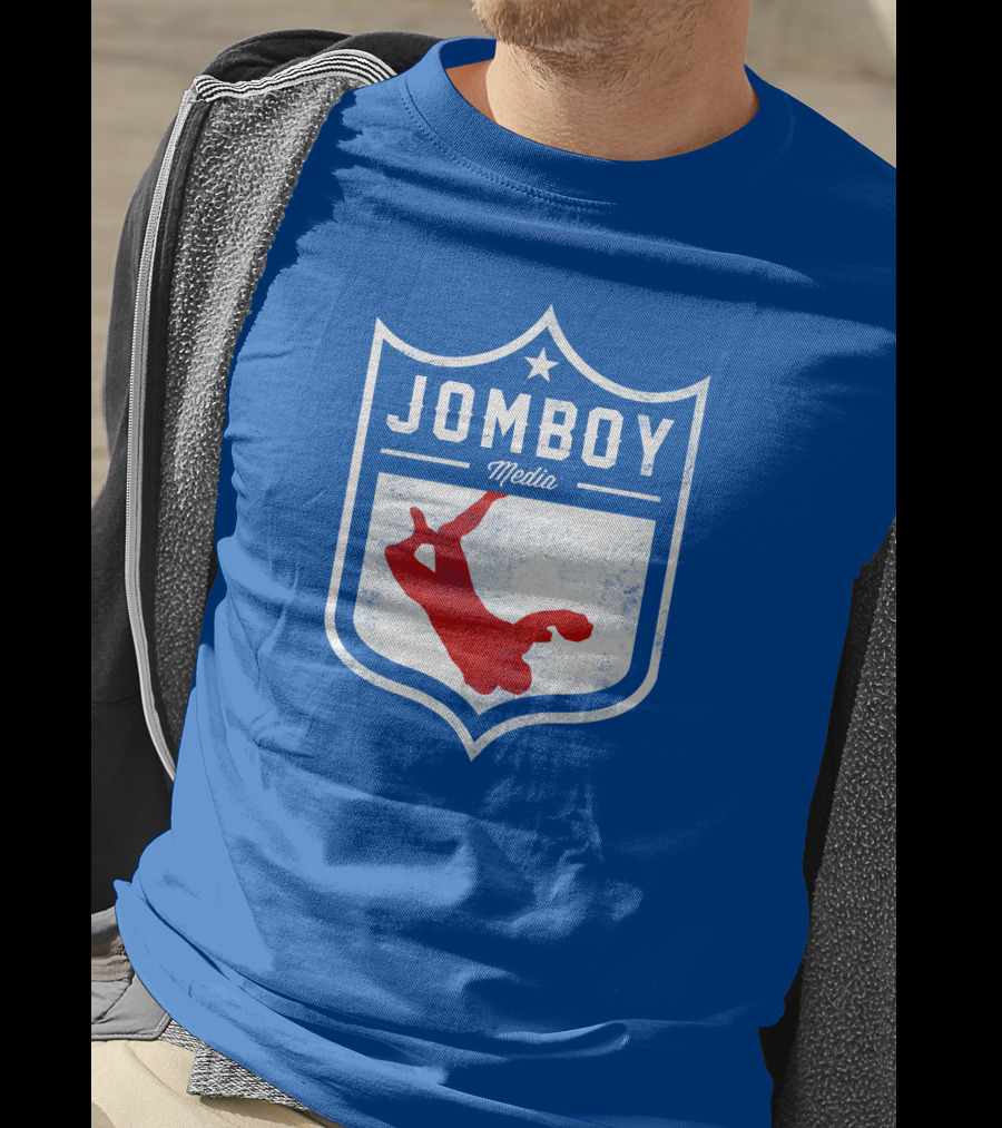 Jomboy Media Merch Thicc Six New Logo NFL Shield T-Shirt