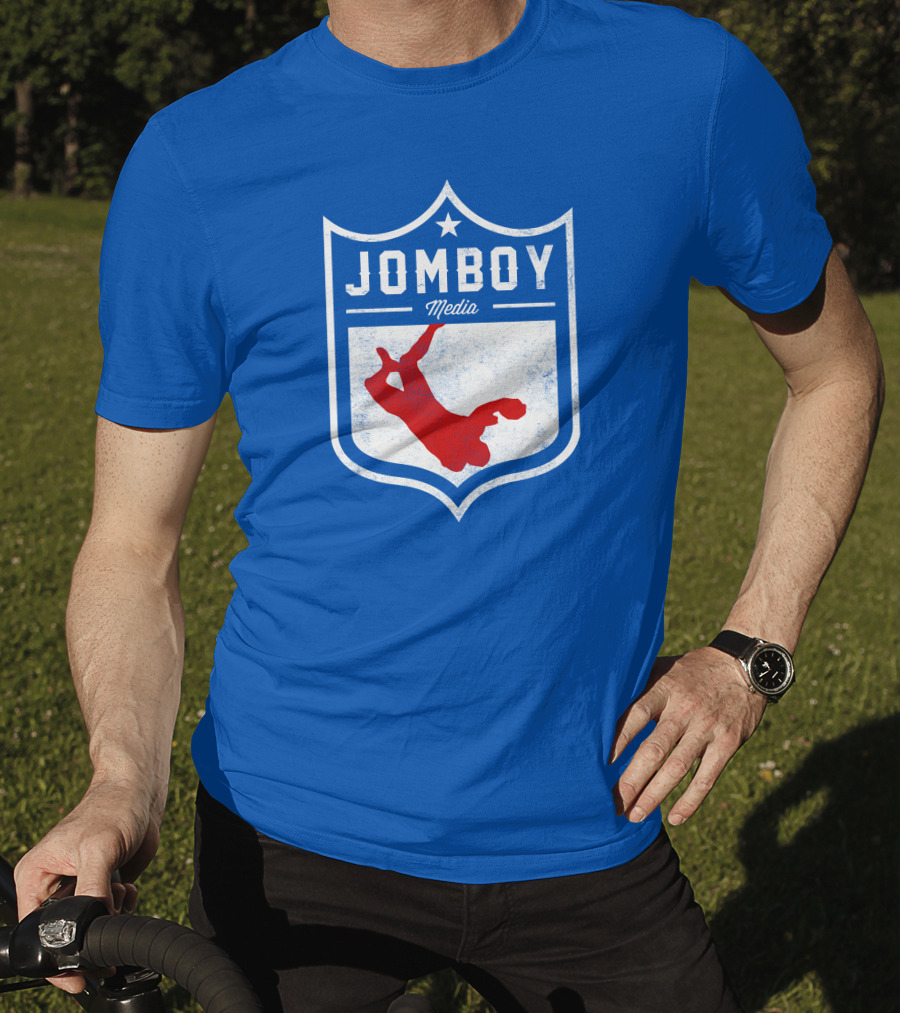 Jomboy Media Merch Thicc Six New Logo NFL Shield T-Shirt