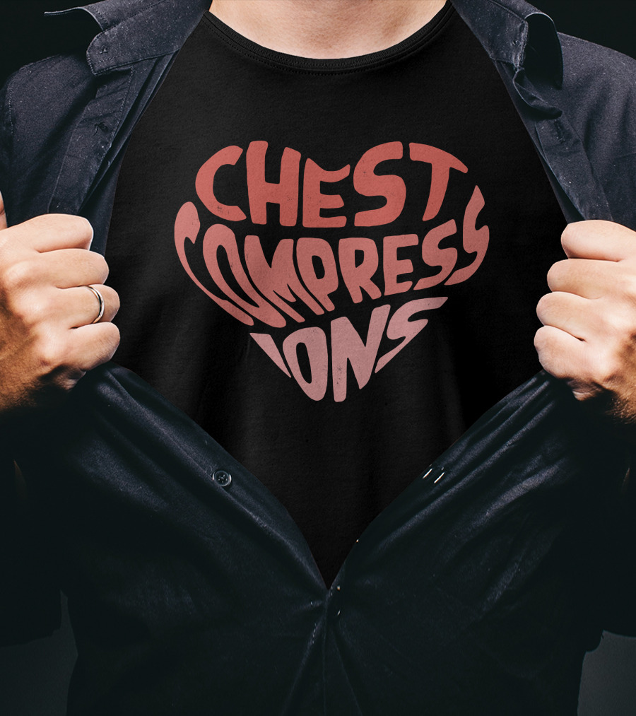 Doctor Mike Shop Heart-Shaped Chest Compressions T-Shirt