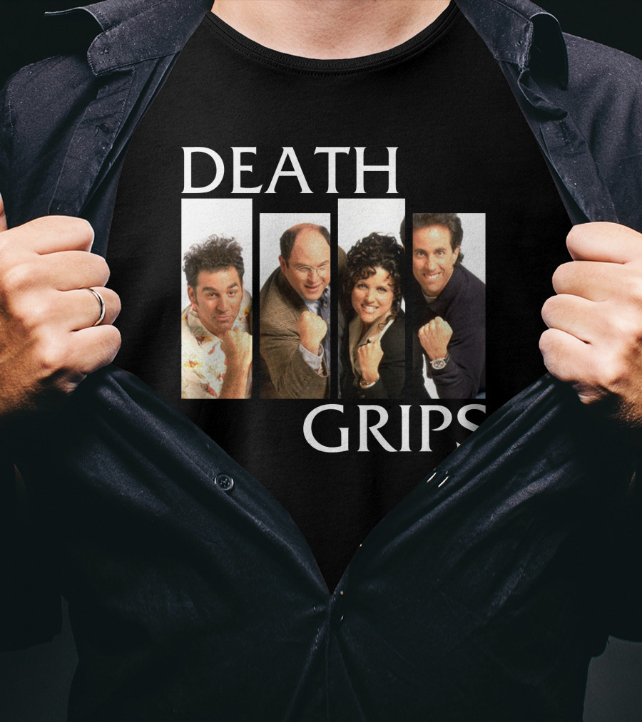 Death Grips Seinfeld Crossover Characters Fist Pose T-Shirt