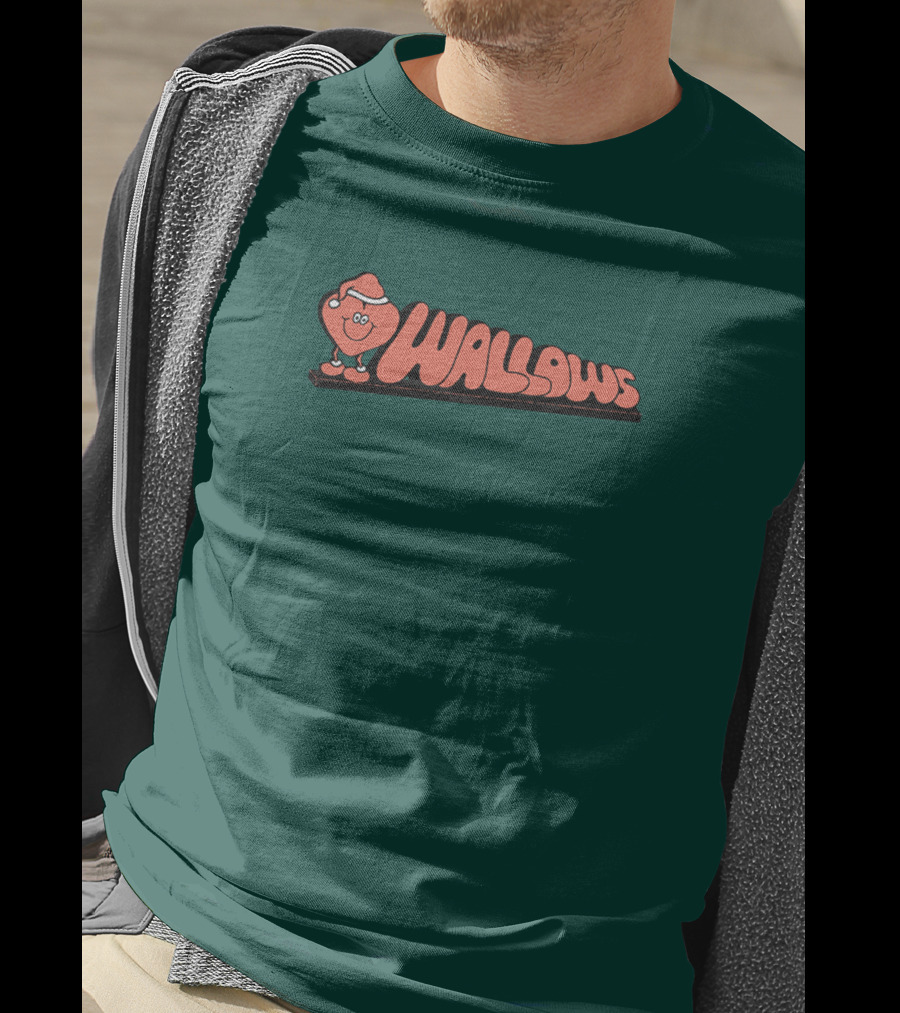 Wallows Holiday Love Music Merch Santa Heart T-Shirt