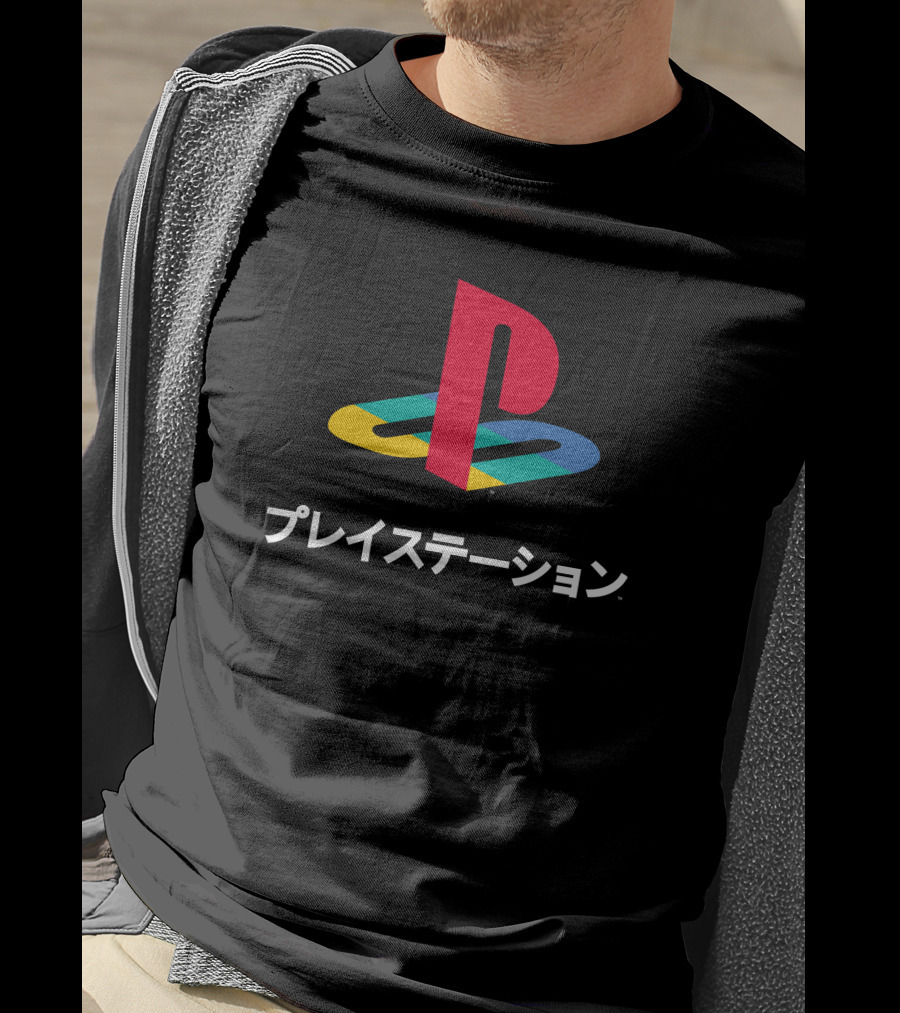 Cory Barlog Playstation Logo Japanese T-Shirt