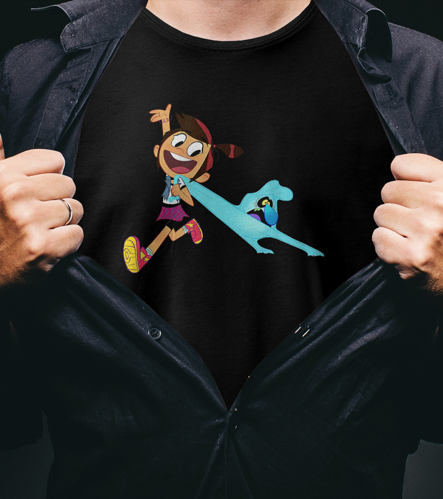 Disney Channel The Ghost And Molly McGee Characters Playful Animation T-Shirt