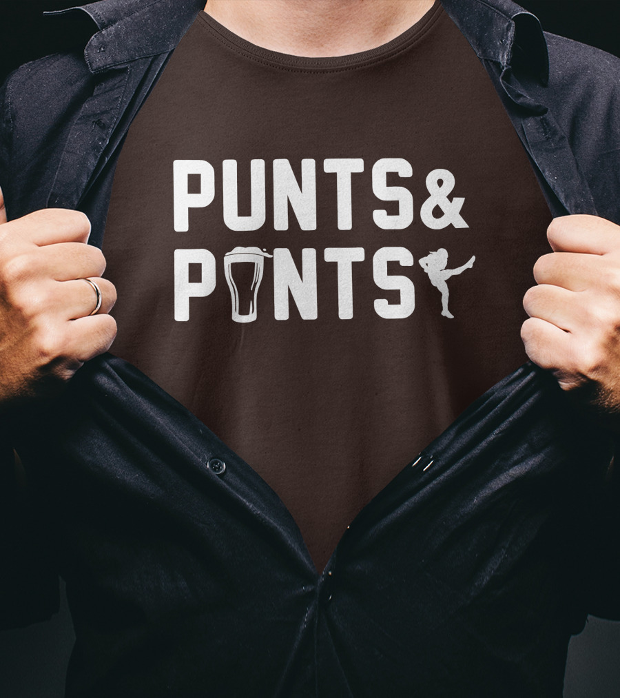 Johnny Stanton Szabo Punts And Pints Football Beer Combo T-Shirt