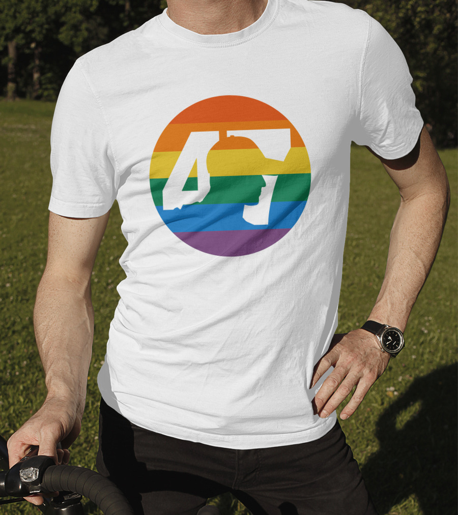 Mick Schumacher Rainbow Circle 47 Pride T-Shirt