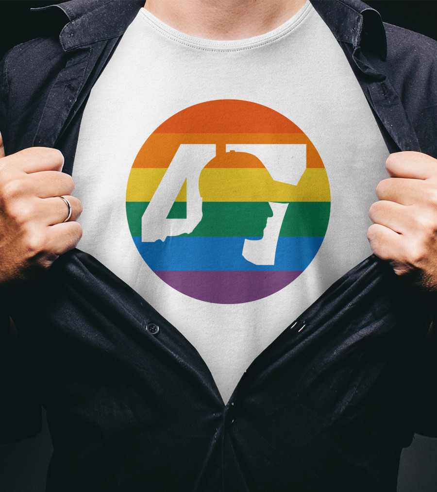 Mick Schumacher Rainbow Circle 47 Pride T-Shirt