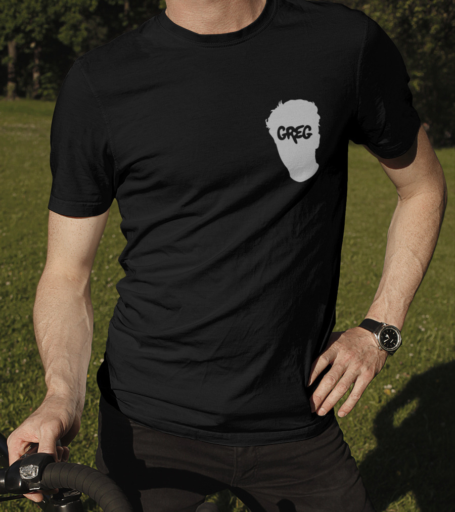 Danny Gonzalez Merch Greg Text Silhouette Pigment Dyed T-Shirt